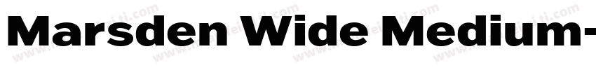 Marsden Wide Medium字体转换